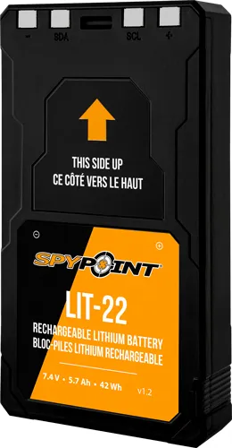 SPYPOINT LIT-22 7.4V 5.4Ah Rechargeable Lithium Battery for FLEX Series - View 2