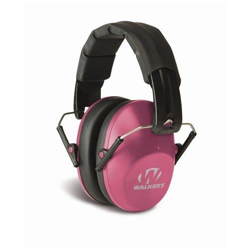 WALKERS GAME EAR Pro Low Profile Folding Passive Pink Muff (GWP-FPM1-PNK) - View 2