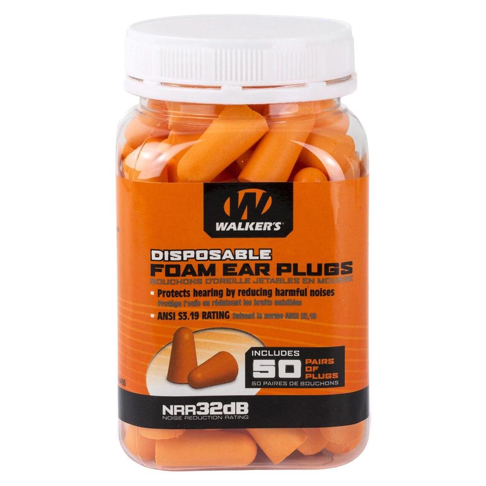 Walker's Foam Ear Plugs 32dB Jar 50/ct - View 2