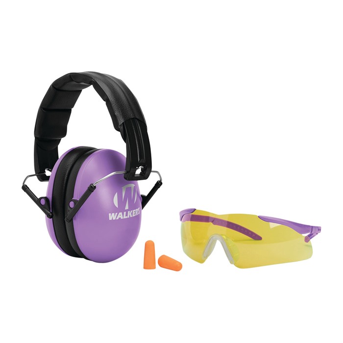 Walker's GWPYWFM2GFPPUR Folding Muff Combo 23 dB Purple/Black - View 2