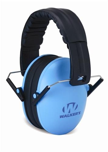 Walkers Youth Folding Passive Muff Blue Hearing Protection - View 2