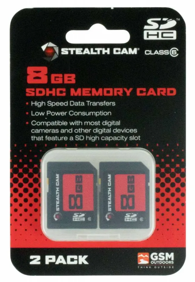Stealth Cam STC2SD8GB 8GB SD Memory Card 2-Pack for Photos/Videos - View 2