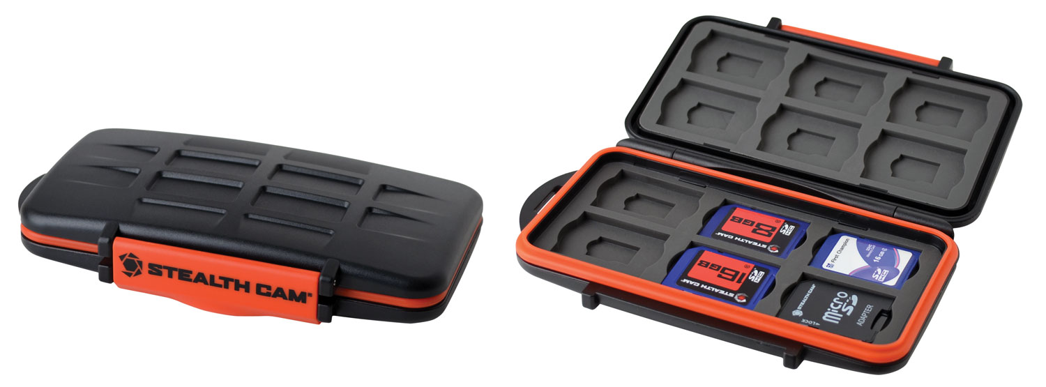 Stealth Cam STCMCSC Memory Card Storage Case Black/Orange Polycarbonate - View 2