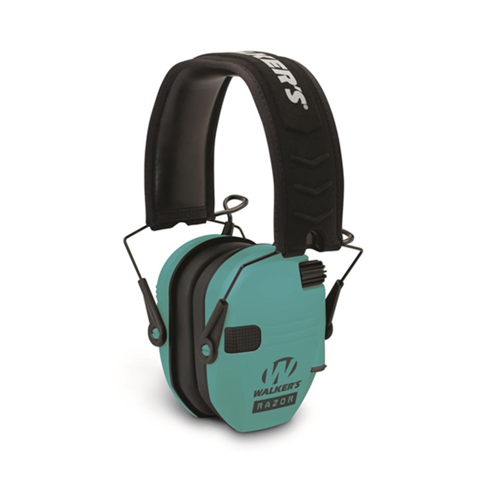 Walker's GWP-RSEM-LTL Razor Slim Electronic Muff NRR 23dB Light Teal - View 2