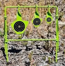 Shooting Made Easy SMEST22 Spinning Target Steel Black/Green .22 Caliber - View 2