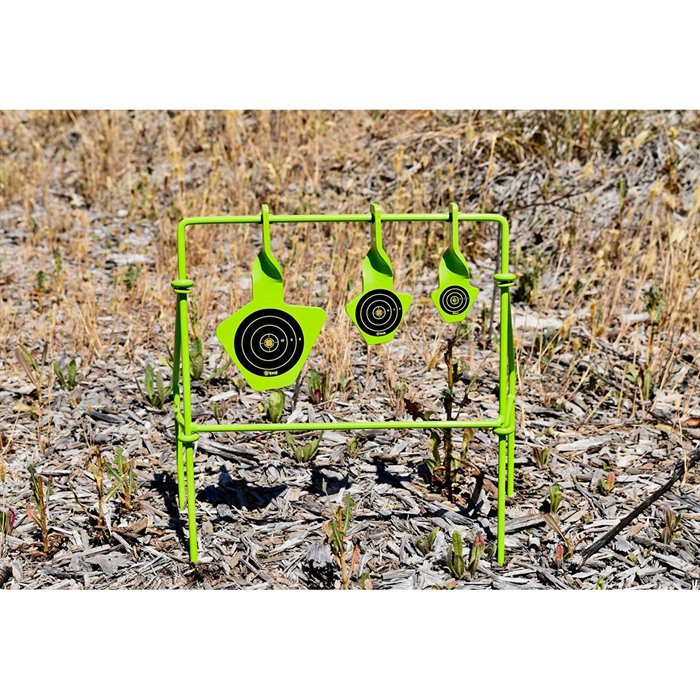 SME SMEST22FLD Spinning Target Handgun Steel Black/Green Bullseye... - View 2
