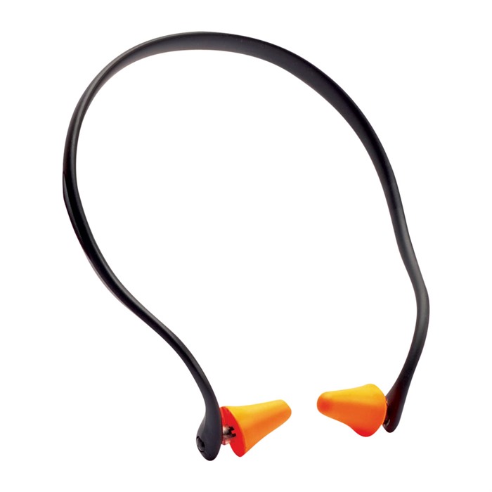 Walker's GWPPLGBND Pro-Tek Ear Plug Band Foam, 25 dB, Behind The Neck Orange/Black Adult - View 2
