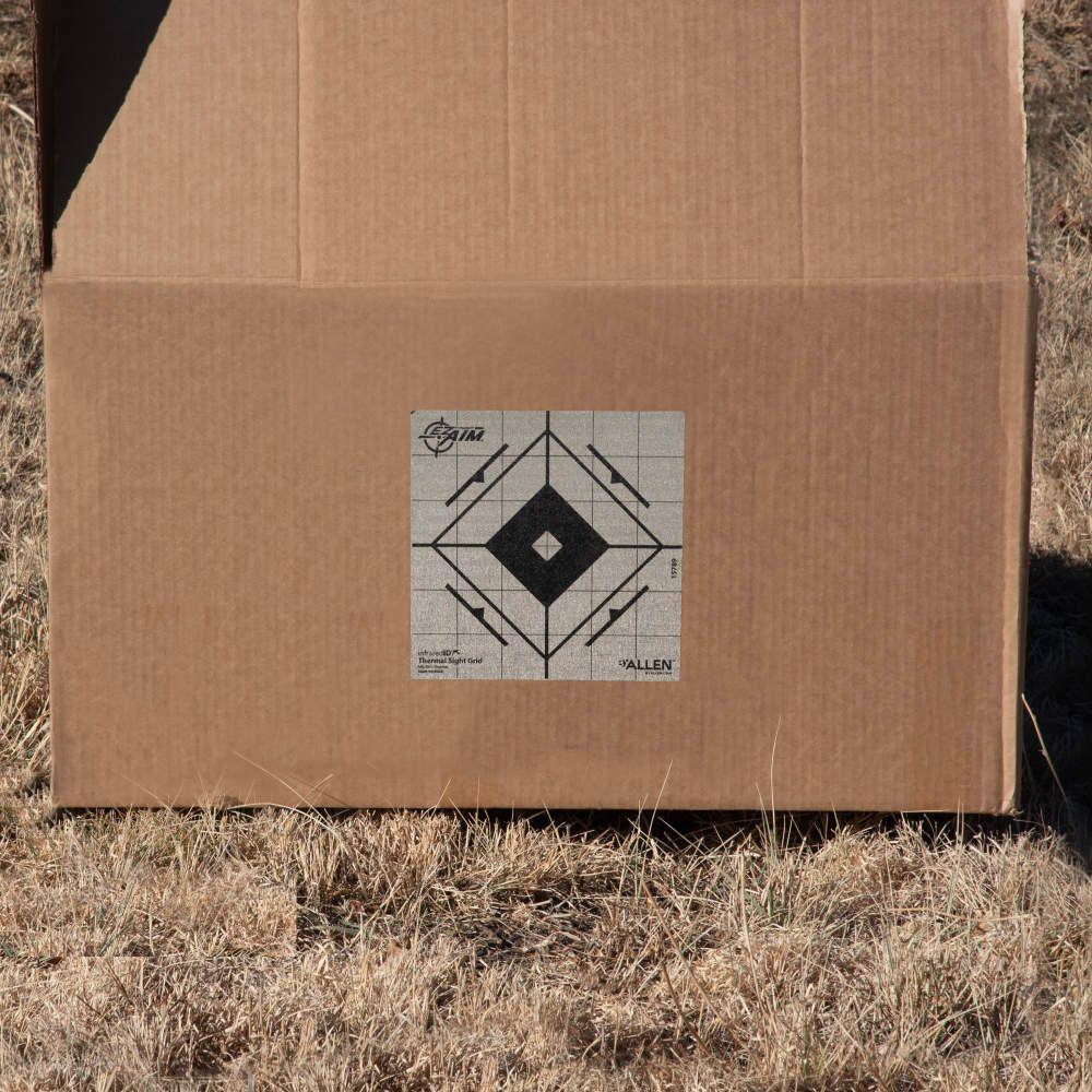Allen 15789 Thermal Target 6"x6" Sight-In Grid Paper Black/Gray - View 2