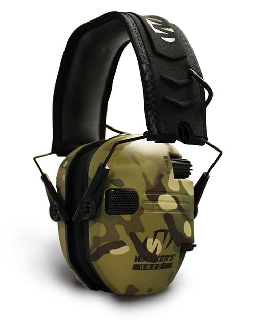 WALKER'S GAME EAR Razor Slim Tan Multicam Electronic Earmuffs GWP-RSEM-MCC - View 2