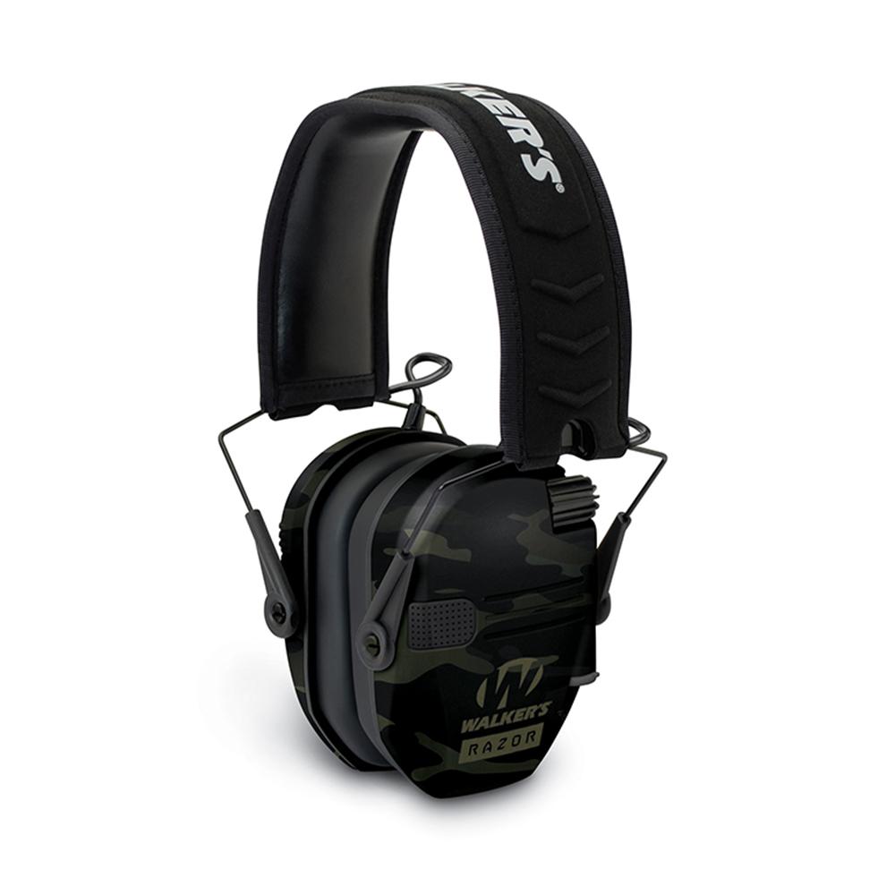 Walkers Game Ear Razor Electronic Slim Folding Earmuffs Multicam Grey - View 2
