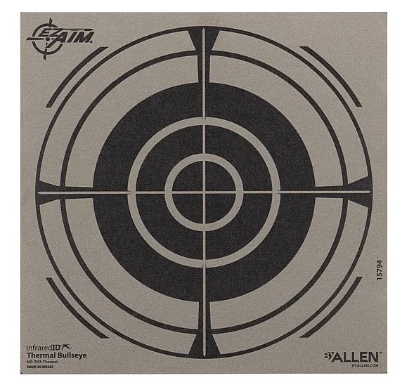 Allen 15794 Thermal Target Bullseye Hanging Paper 8" x Black/Gray - View 2