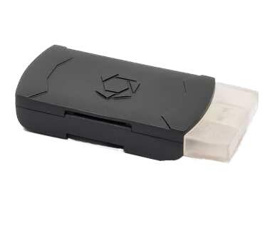 Stealth Cam STCQMCR 4-in-1 SD Card Reader USB-C/Micro USB/Lightning Black - View 2