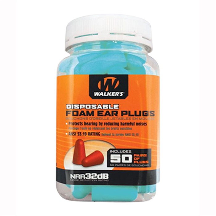 Walker's GWPFP50PKTL Foam Ear Plugs Foam 32 dB In The Ear Teal Adult 50 Pair - View 2