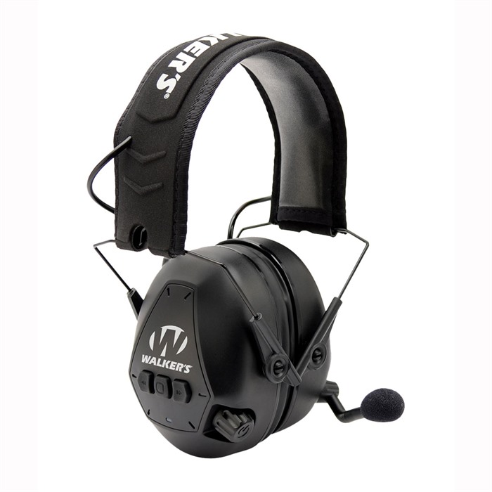Walker's GWPBTPAS Bluetooth Passive Earmuff 26 dB Black Over-Head - View 2
