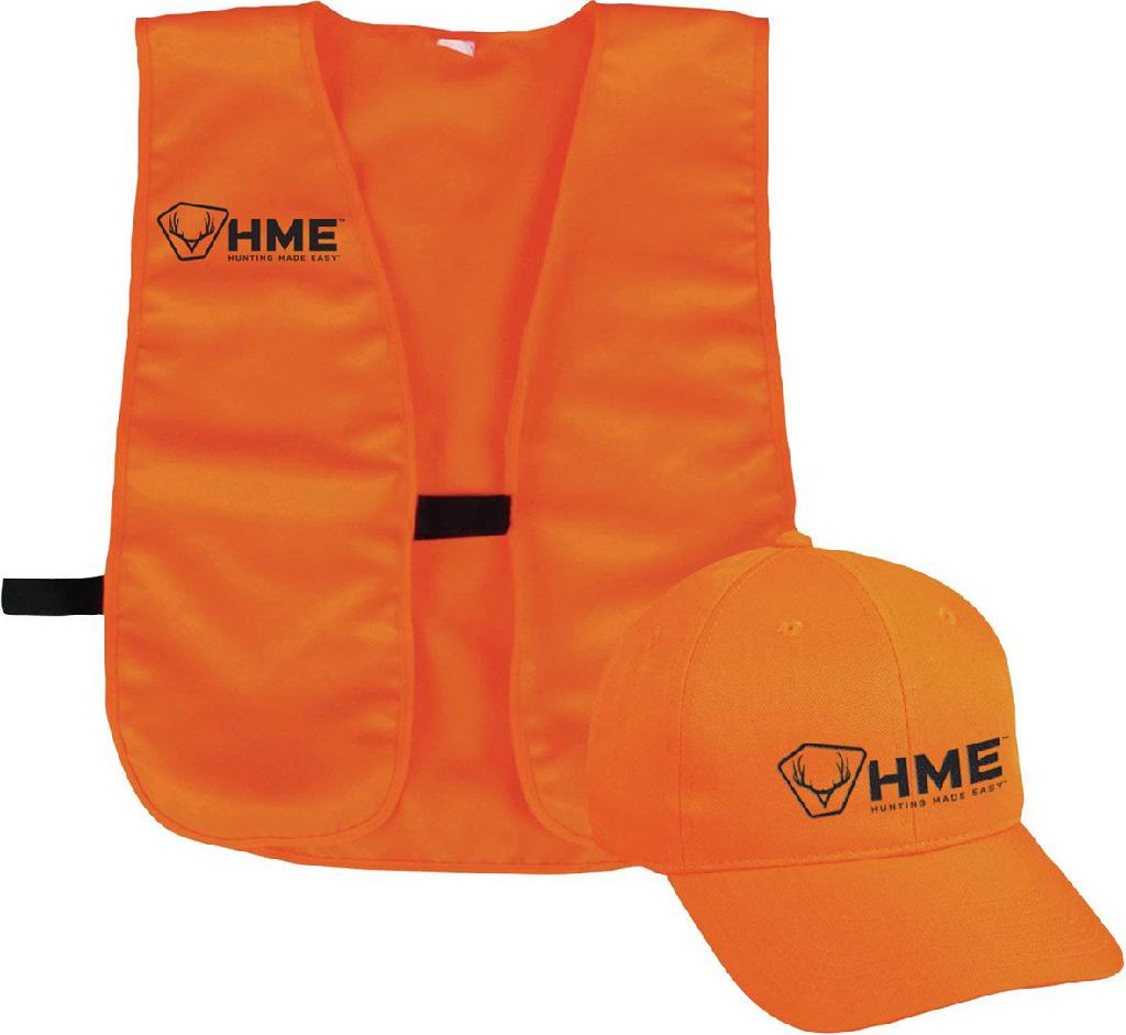HME Orange Vest & Hat Combo One Size - View 2