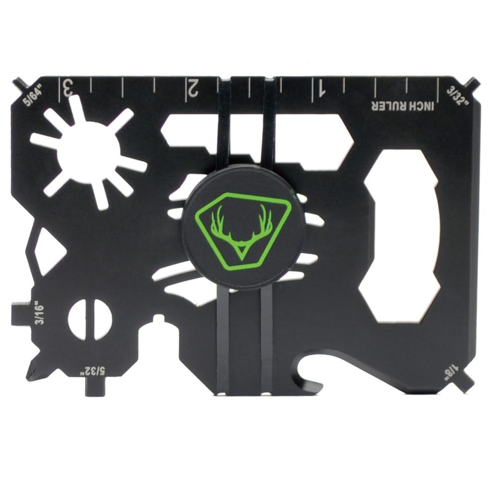 HME HMEWMT 20-In-1 Wallet Multi-Tool Black Metal for Archery - View 2