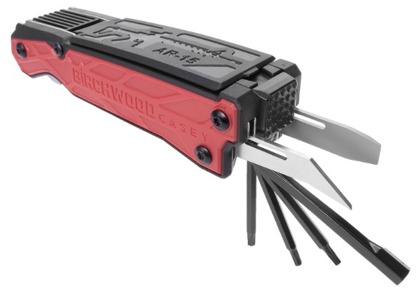 Birchwood Casey ARMT AR-15 Multi-Tool Black/Red Folding Tool Set - View 2