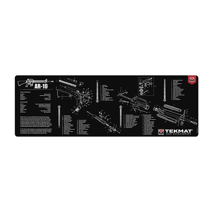 TekMat TEKR44AR10 AR-10 Cleaning Mat Black/White Rubber 15"x44"... - View 2