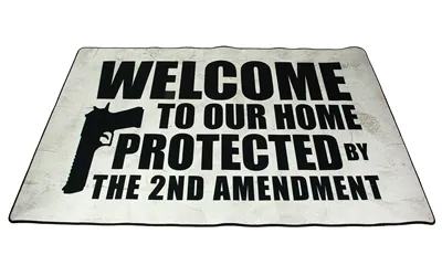 TekMat TEK-42-2AMENDMENT-U Door Mat, 2nd Amendment, Black, 25"x42" - View 2