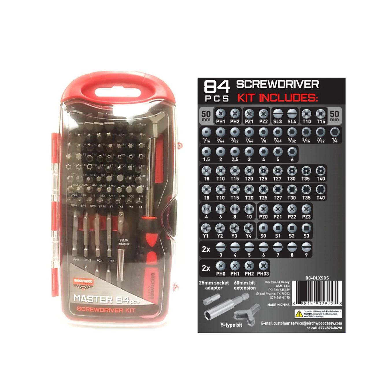 Birchwood Casey DLXSDS Master Screwdriver Kit 84 Pieces Includes Slotte... - View 2