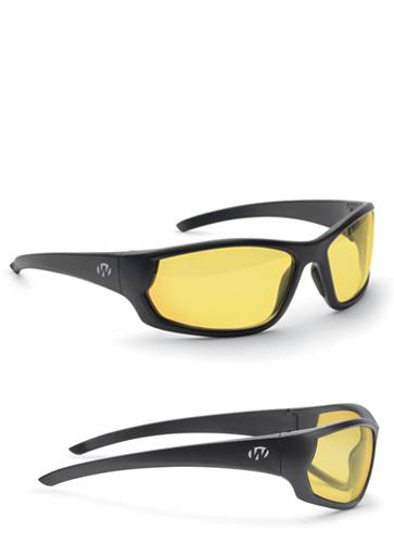 WALKER'S GAME EAR Ikon Vector Full Frame Amber Lens Shooting Glasses w/Case - View 2