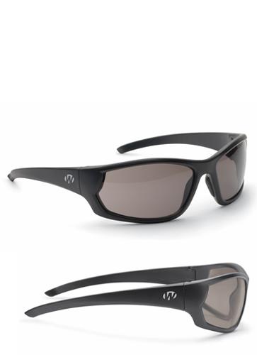 WALKER'S GAME EAR Ikon Vector Full Frame Smoke Lens Shooting Glasses w/Case - View 2