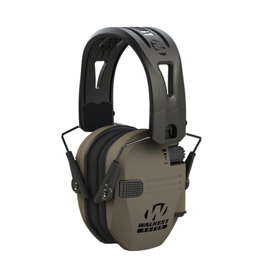 WALKER'S GAME EAR Razor Tacti-Grip Flat Dark Earth Electronic Earmuffs - View 2