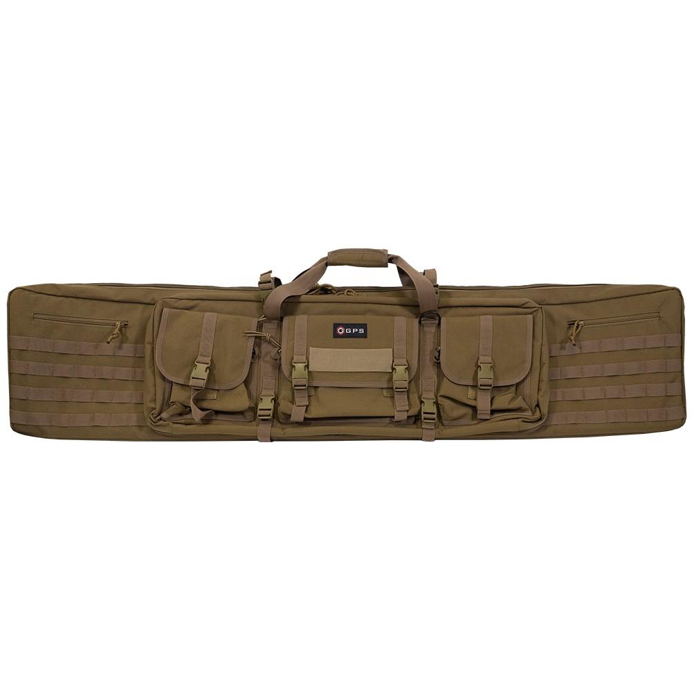 GPS DRC55FDE Double Rifle Case 55" Flat Dark Earth 600D Polyester - View 2