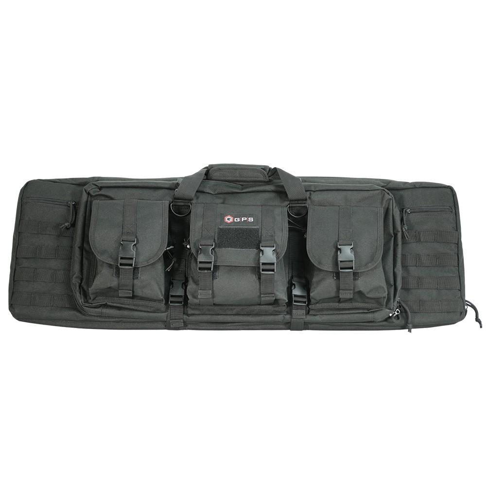 G Outdoors GPS-DRC36 36" Black Double Rifle Case 600D Polyester MOLLE - View 2