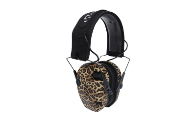 Walker's GWP-RSEM-LEO Razor Slim Electronic Muff NRR 23dB Leopard Print - View 2
