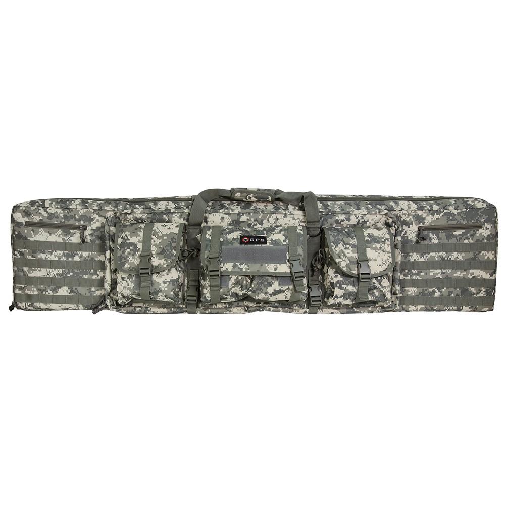 GPS DRC55ACU Double Rifle Case 55" A-TACS AU 600D Polyester MOLLE - View 2