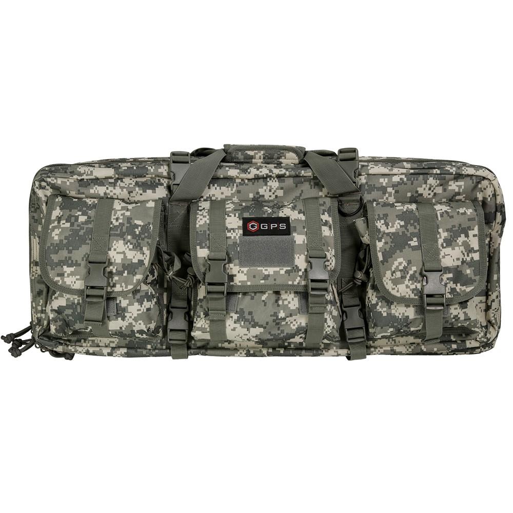 GPS DRC28ACU Double Rifle Case A-TACS AU 600D Polyester Lockable Zippers - View 2