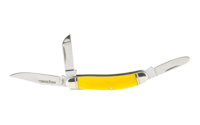 Cold Steel CSFLGSTKMY Gentleman's Stockman Knife 8Cr13MoV SS Yellow Handle - View 2