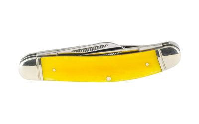 Cold Steel CSFLGSTKMY Gentleman's Stockman Knife 8Cr13MoV SS Yellow Handle - View 4
