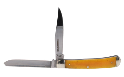 Cold Steel CSFLTRPRY Trapper 3" Folding Knife 8Cr13MoV Yellow Bone Handle - View 3