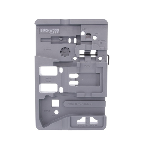 Birchwood Casey ARBENCH-BLOCK AR-15 Bench Block Gray with Magnet - View 2