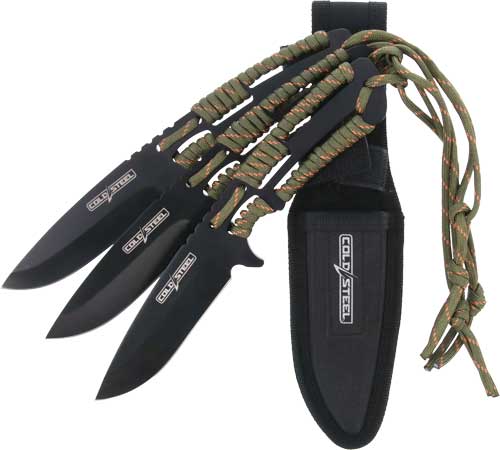 Cold Steel CSTH44KVD3PK Throwing Knives Set, 4.4" 420 Steel, Black Oxide - View 2