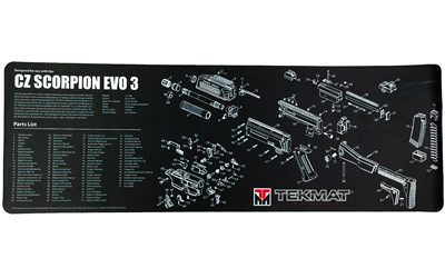 TekMat TEKR36CZSCORPION Cleaning Mat 12 in x 36 in Black for CZ Scorpion - View 2