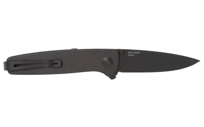 SOG Twitch III Folding Knife 3.1" Drop Point Blade Black Aluminum Handle - View 3