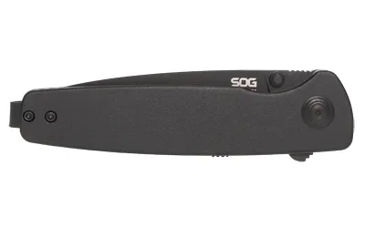 SOG Twitch III Folding Knife 3.1" Drop Point Blade Black Aluminum Handle - View 4