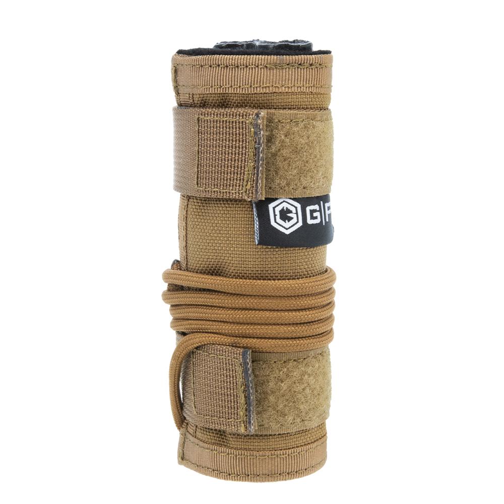 G Outdoors Tactical Suppressor Cover 5" - Heat Resistant 1000D Nylon, Tan - View 2