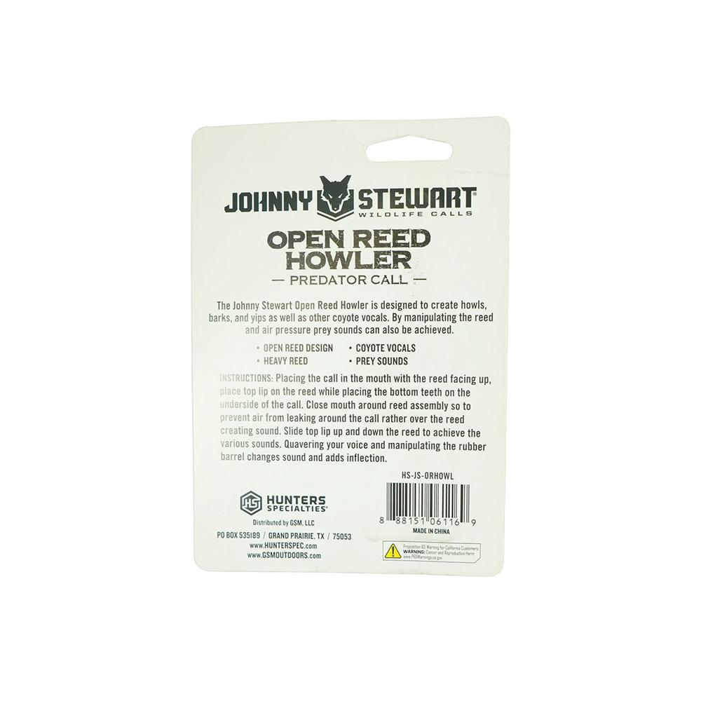 Johnny Stewart Open Reed Howler Predator Mouth Call - View 2