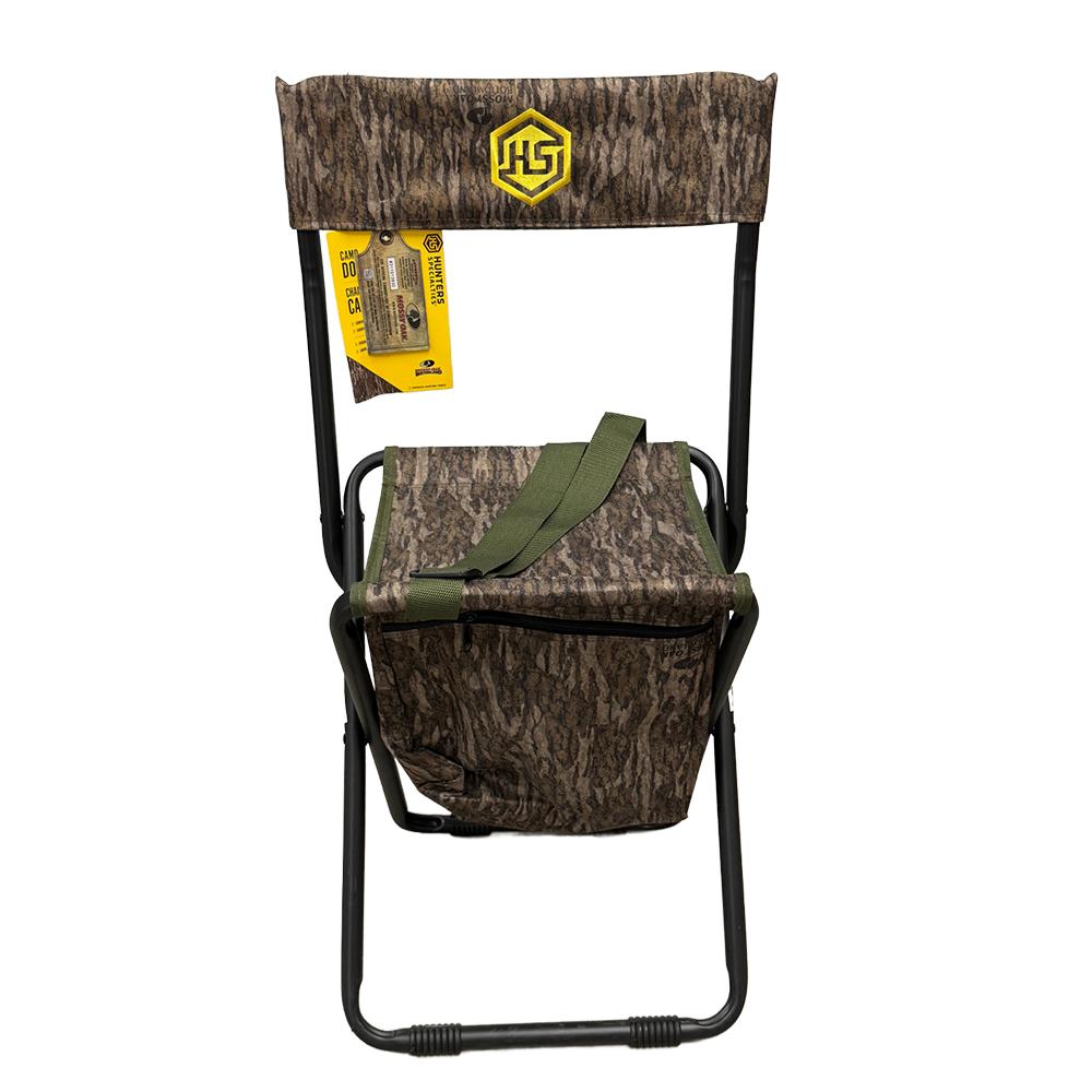 Hunters Specialties Camo DoveChair with Back Mossy Oak New Bottomland - View 2