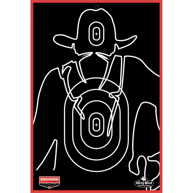 Birchwood Casey Dirty Bird Gunslinger Silhouette Target 12x18 6/ct - View 2