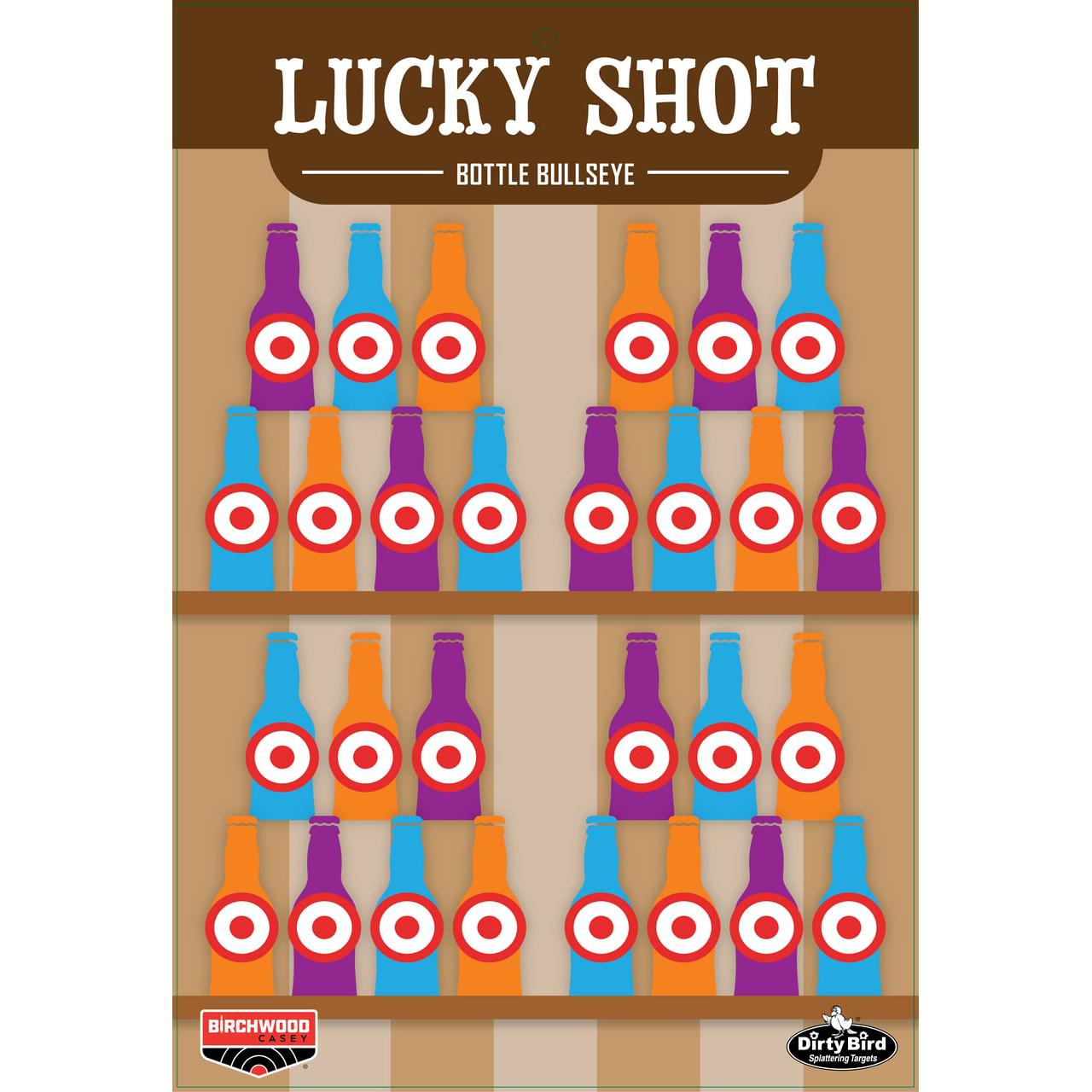 Birchwood Casey Dirty Bird Lucky Shot  Bottle Target 12x18 6/ct - View 2