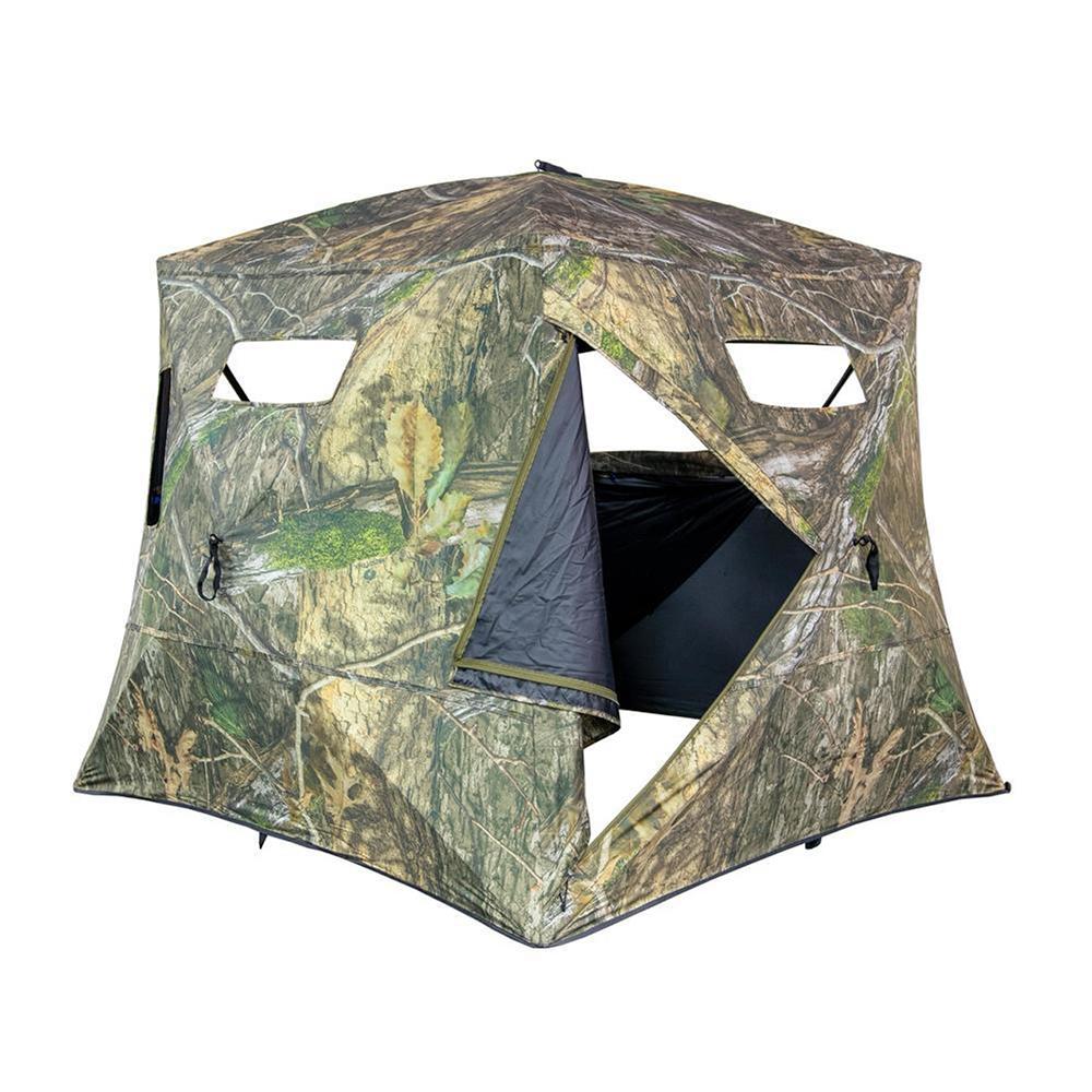 Ameristep Banshee Wide Bottom Extreme Fire Retardant Ground Blind Mossy Oak Country DNA XL - View 2