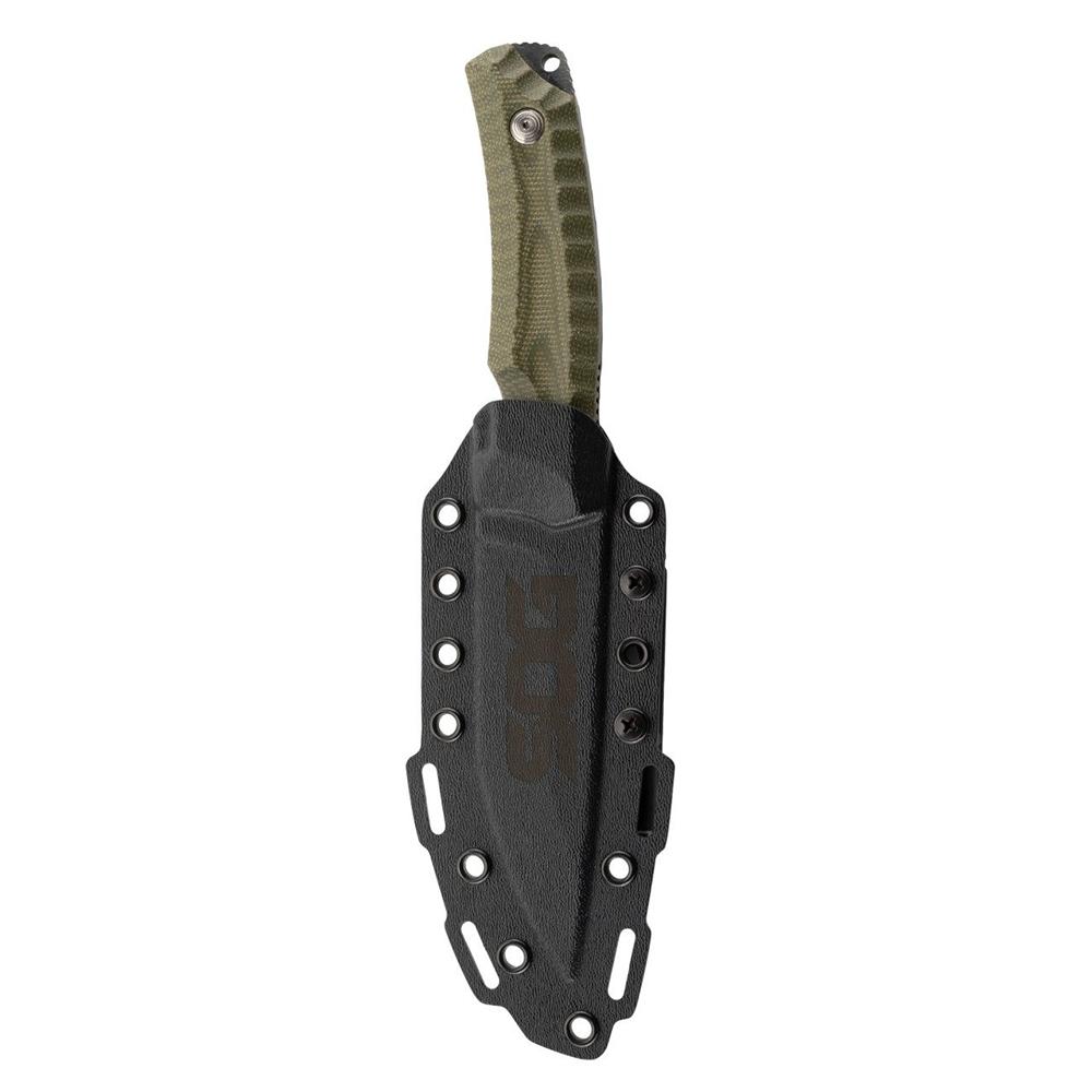 SOG Knives Hidaka FX Fixed Knife 4-4/5 Drop Point Blade Green Box - View 2