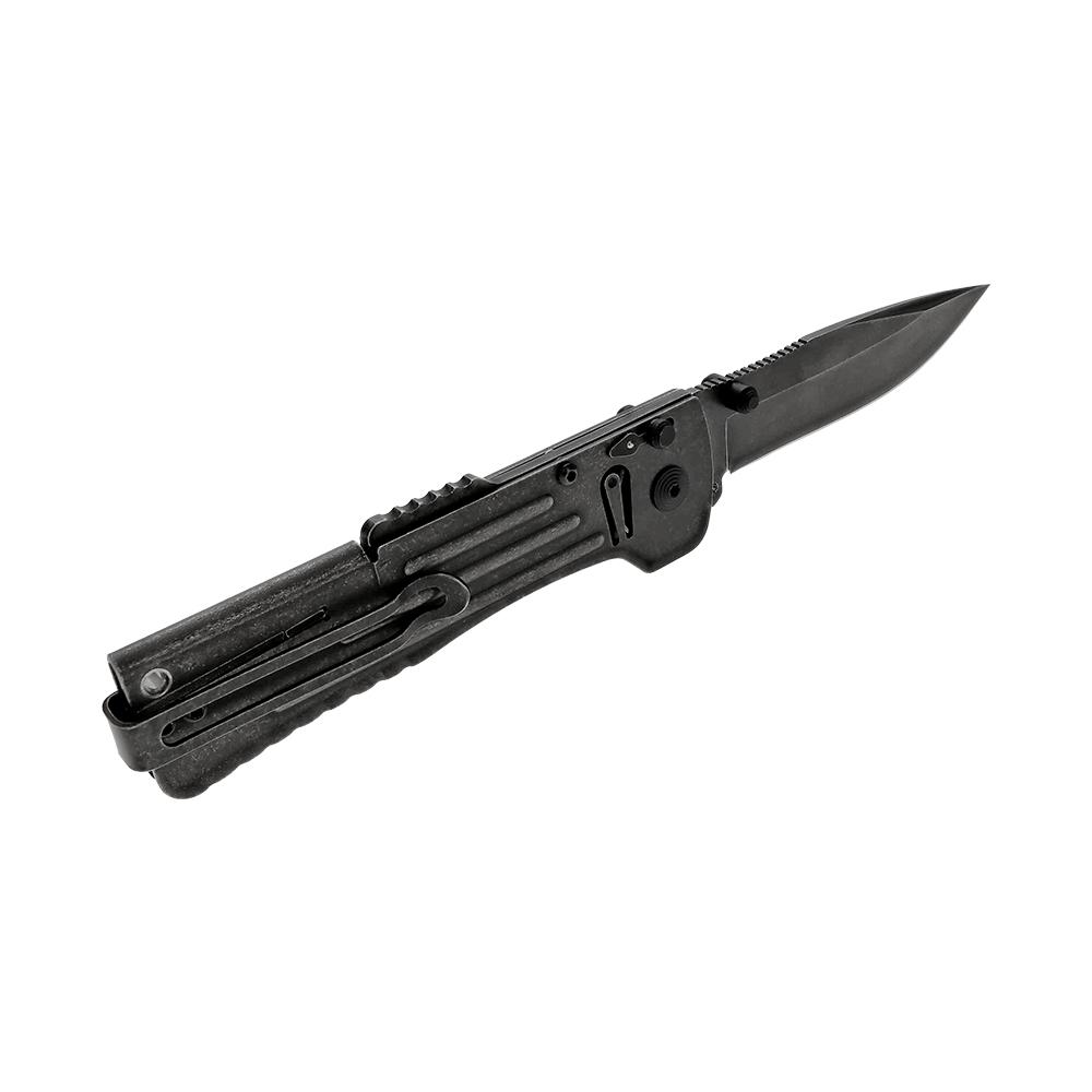 SOG Knives Slim Jim 2.0 Assisted Folding Knife 3-1/5 Clip Point Blade Black Clam Pack - View 2