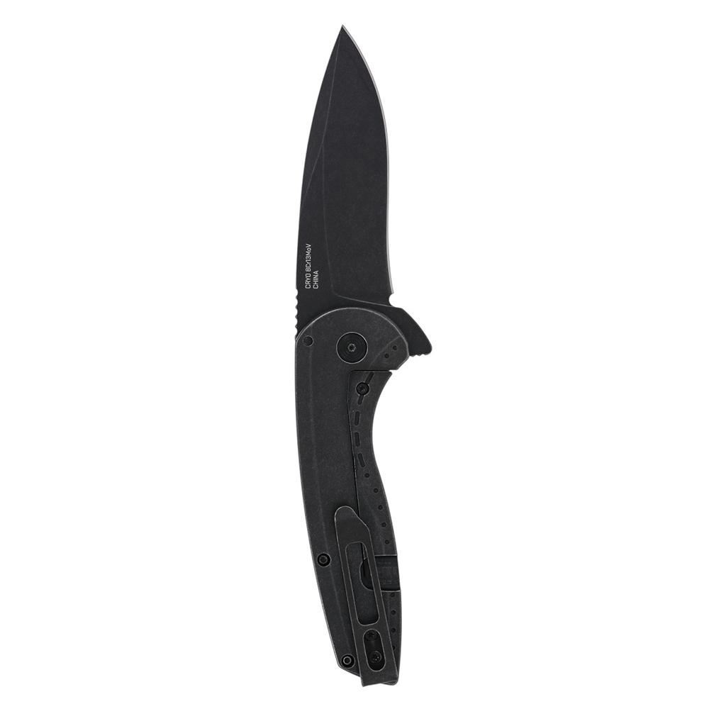 SOG SOG-14-41-05-43 Aegis FLK 2.0 3.5" Drop Point Black Stonewash Blade - View 2