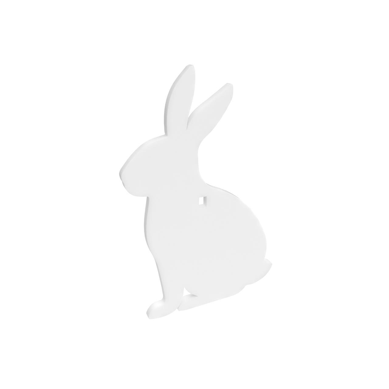 Birchwood Casey BC-47706 AR500 12" Rabbit Target 3/8" Steel White Finish - View 2
